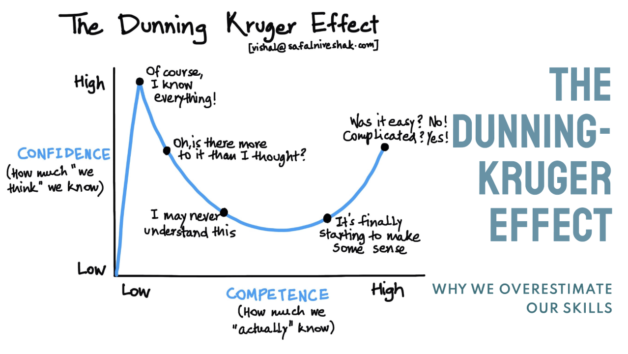 (Madeup) Dunning Kruger Effect Curve
